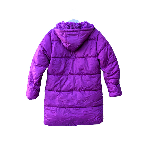 A New Day Coat Puffer Jacket Large Magenta Pink Full Zip Water Resistant Winter - Picture 3 of 11